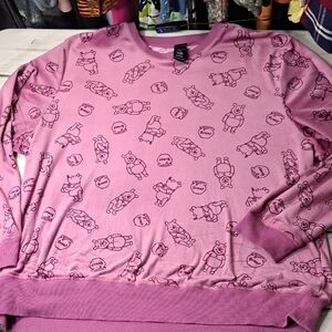 Disney Winnie The Pooh Pajama Sweater And Sweatpants Set XXL